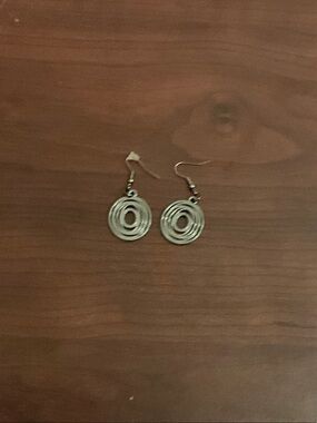 🐚2/$14 Silver Spiral Drop Earrings - Women's Fashion Jewelry